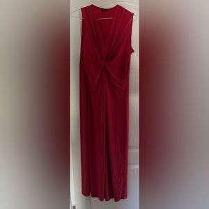Long burgundy dress